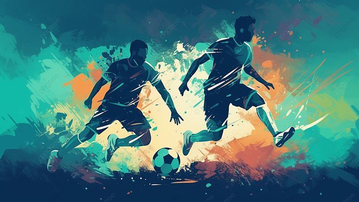 football match cartoon illustration advertising background, football, sports, club background image and wallpaper for free download
